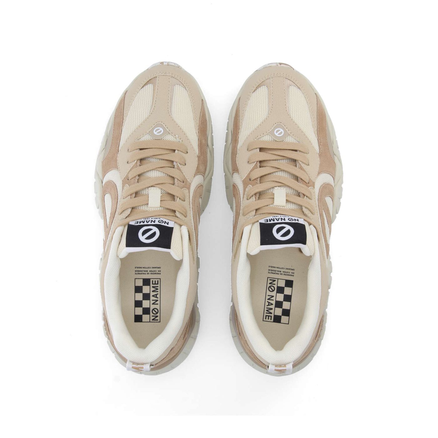 KRAZEE RUNNER M - KNIT/STAMP/STAM - BEIGE/MARRON